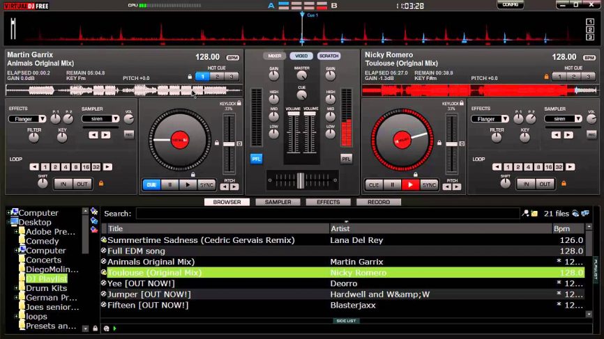 virtual dj home 7 local music not showing